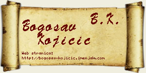 Bogosav Kojičić vizit kartica